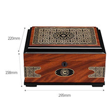 Ljf Cigar Box Cigar Moisturizing Cabinet Travel Portatile di Grande capacità Cedar Wood Cigar Cabinet Cigar Alcoholized Idratante Box Retro Stampa Umidificatore può Contenere 50 Best Gift