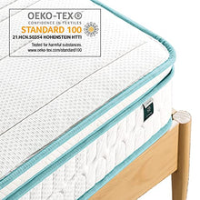 ZINUS Materasso ibrido a molle in memory foam | Materasso a molle interne Euro Top | Schiuma infusa al tè verde | 80 x 190 cm | Altezza 20 cm | Materasso in una confezione | Certificato OEKO-TEX