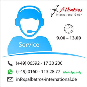 Albatros sedia a sbalzo BURANO Set di 4 sedie, nero, SGS testato