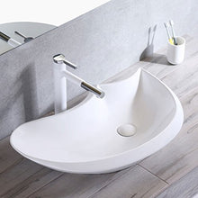 Bacino Nordico della Luna sopra Il lavabo di contatore Lavabo di Ceramica del Bacino di Arte del lavabo del Bacino del contatore Lavabi