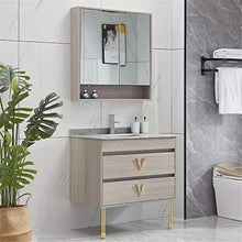 EVFIT Set di unità di vanità Banco per Mobile da Bagno Combinazione lavabo da Terra lavabo Roccia lavabo lavabo lavandino lavandino (Color : Gray, Size : 50x90x80cm)