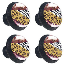 Set di 4 maniglie rotonde per armadio da cucina, credenza, cassettiera, cassettiera, con viti, per cucina, comò, armadietto, bagno, armadio, tribù