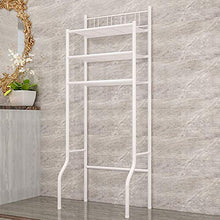 Yangyang Scaffale Bagno Scaffale Bagno e WC, Mobile sopra Toilettes, Ripiani di Lavatrice, Scaffale Salvaspazio con Mensole Organizer, 3 Ripiani, 61cm × 37cm ×151cm, Bianco