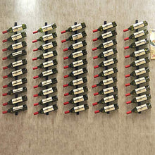 Portabottiglie da parete in metallo per cucina/dispensa/cantina (dimensioni: 6 bottiglie)