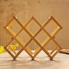 Scaffale Legno Porta Vino Pratico Scaffale Per Bottiglie Di Vino Portabottiglie Per Vino- Portabottiglie Pieghevole, Portabottiglie Da 10 Bottiglie-B
