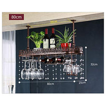 Portabottiglie sospeso Portabottiglie appendere con supporto vetro, supporto bottiglia vino parete industriale regolabile metallo a soffitto, mensola vino per cucina / bar / armadi, bianco Portabott