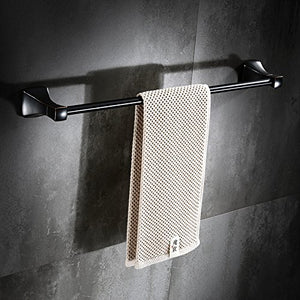 MBYW Portasciugamani Moderno Portasciugamani Elegante per Il Portasciugamani Nero Set da Bagno Americano per Bagno in Ottone con Ciondolo Nordic Portasciugamani Set da Bagno, portasciugamani, 60cm