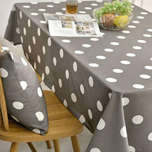 WSJIABIN Tovaglia Decorativa per la casa Tovaglia nordica Semplice Moderna Tessuto in Cotone Lino Piccoli Punti freschi Impermeabile tovaglia da tè tovaglia Grigia
