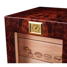 ZLMMY Portable Cigar Humidor Desktop - Cigar Box Valigia con igrometro e umidificatore