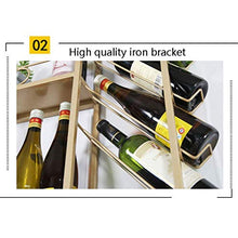 Cremagliera del vino a parete Wine Rack Holder Soggiorno creativa del vino rosso della decorazione della casa attaccatura di parete Governo del vino Mensole Bottiglia visualizzare scaffale del vino (c