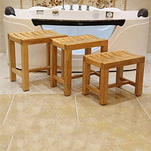 Sgabelli da Doccia Sedia da Bagno Cambia Scarpe Sgabello, Legno massello Impermeabile Sicurezza anticorrosione Forte Comfort Durevole Sedia da Doccia Antiscivolo 0102
