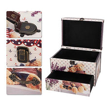 FOLOSAFENAR Scatola portaoggetti, Scatola Porta Gioielli Stile Moderno con Design Fibbia, Custodia Decorativa in Pelle a Due Strati con cassetti, per organizzare Orecchini di Collana