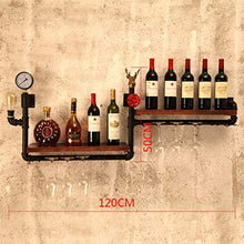 Elegante Scaffale per Vino Portabottiglie Portabottiglie da Parete in Legno con Portabottiglie, HJJ