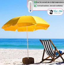 Tee-Moo - Borsa per pesi con base per ombrello, rotonda, rimovibile, 45,7 cm, con grande apertura e 2 maniglie per patio, spiaggia, esterni, a sbalzo o pala, resistente, facile da installare