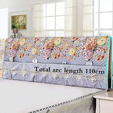 LANG ZI Copri +Testiera+Letto Fodera per Testata Letto Copri Testata Letto 150/160/200 CM Matrimoniale/Singolo Premium Imbottita Elastica Copritestata Letto Protezione Anti-Collision.