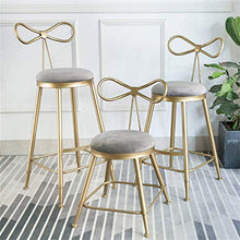 XHCP Mobili da Soggiorno Sgabelli Sgabelli da Bar Moderni Grigi Sedia da Pranzo con Schienale ad Arco e Sedile in Velluto, Sgabelli da Bar per Cucina Colazione Pub Lounge Chair Poggiapi