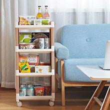 &ripiano di stoccaggio Scaffalature Home Soggiorno Cucina Dormitorio Camera da letto Comodino Carrello Ripiano multistrato da terra Scaffale di finitura (Size : 35.5 * 29.5 * 77.4CM)