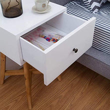 FTFTO Accessori per la casa Comodino in Legno massello Cassetto per Camera da Letto Cassetto per Piccole credenze Mobili per Camera da Letto angolari Bianchi