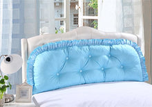Xufei Cuscino Cuscino Matrimoniale in Cotone Morbido Cuscino Grande per Letto Rimovibile (Size : 180 * 55cm)