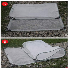 LXHONG Tela Cerata Trasparente Resistente, Copertura Trasparente della Tela Cerata con Asola in Alluminio, Rete Ombreggiante in Tessuto Antipioggia per Coperture per Piante, Personalizzabile