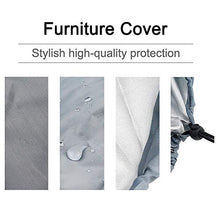 CHEYLIZI Copertura per Sedia Pieghevole e Reclinabile, all'aperto Tessuto Oxford Traspirante Impermeabile e Resistente ai Raggi UV per Sdraio da Giardino (Grey)