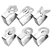 Clip per tovaglia, in acciaio inox, 6 pezzi, per tovaglia, tovaglia, clip per tovaglia, per esterni, picnic, barbecue, matrimonio, feste fai da te