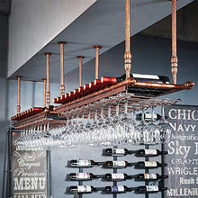 Porta Bicchiere Di Vino Rosso Portabottiglie da Vino Semplice e Creativo Portabicchieri Alto Portabicchieri Sospeso Supporto per Display da Bar Supporto per Tavolo da Bar, PZW, Marrone, 60 * 30cm