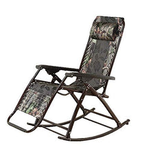 Sedia a sdraio da uomo vecchio, sedia a dondolo pigro per ufficio e balcone, pieghevole da donna incinta, reclinabile, 67 x 55 x 77 cm