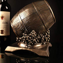 NYDZ Wine Rack Wine Barrel Statua Vino Stand Resina Regalo Decorazioni for la casa