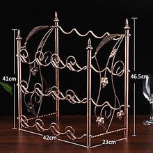 LHQ-HQ Doppia cremagliera Vino Decorazione Vino sede Vino ripiano in Vetro di Vino Rosso in Ferro battuto Porta Bicchiere di Vino Vino Rack armadietto del Vino di Grande capacità Europea
