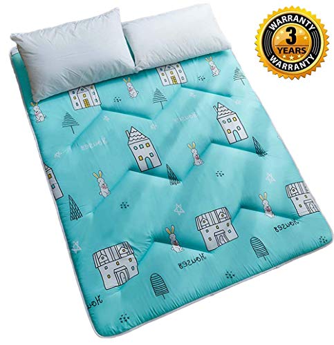 YWYW Japonais Matelas Coton Pliable Tatami Mat Antidrapant Traditionnel Futon Respirante Mat Dormir Tatami Natte Tapis De Sol Portable Matelas Dortoir Tudiant, H, 150 x 200 cm, A, 90*200cm