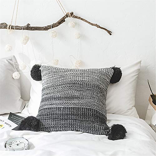 Gradiente Quadrato Caldo Gettare Cuscino Casa Divano Cuscino Decorativo Cuscino Maglieria Modelli Ufficio Decor Fotografia Prop Cuscino Per Il Tempo Libero Creativo,Gray