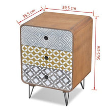 Tidyard Armadietto Cassettiera Moderno in MDF con 3 Cassetti 39,5x35,5x56,5 cm,Comodino Camera da Letto Moderno con Cassetti,Cassettiera Camera da Letto,Armadietto con Cassetti