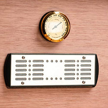 YCDJCS Umidificatori Humidor Cigar Box Cigar Box di stoccaggio con l'igrometro e umidificatore a Doppio Strato Grande capacità di Legno di Pino Foderato Cigar Humidor Regalo