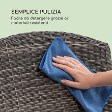 blumfeldt Comfort Siesta - Poltrona da Giardino, Schienale Regolabile, Rivestimento in Poliestere, Imbottitura con Spessore 8 cm, Pieghevole, Salvaspazio, Grigio Scuro