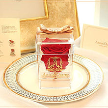 QYMX Eternal Flower ， Romantic Preserved Flower Eternal Flower Confezione Regalo Trasparente acrilica Singola Rosa San Valentino Regalo di Natale Squisito