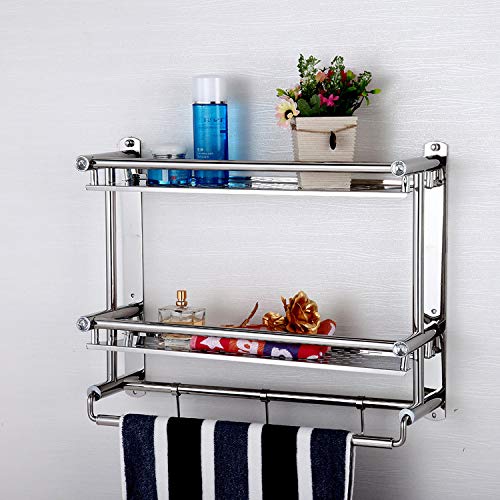 MBYW Portasciugamani Moderno Portasciugamani Elegante per Il Bagno di Moda Portasciugamani in Acciaio Inox, portasciugamani, Porta Asciugamani Doppio, Porta Asciugamani, Porta Asciugamani Doppio