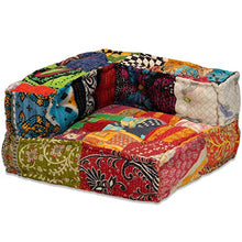 vidaXL Divano Modulare 16 pz in Tessuto Motivo Patchwork Arredo Salotto Lounge
