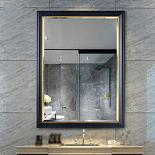AJH Specchi da Bagno Specchio da Parete Specchio da Trucco Specchi da Bagno Specchi da Bagno Specchi da Parete rettangolari con Cornice Grande Specchio da toeletta smussa