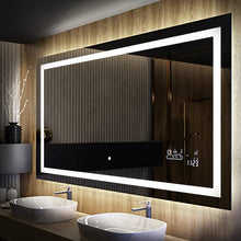 FORAM Personalizza Controluce specchio per bagno con luce LED - 100x70cm - su Misura - moderno specchi con illuminazione, retroilluminato L15