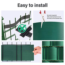 Sekey Frangivista per Recinzione Giardino in PVC Rigido, Schermo per la Privacy, per Giardino a Doppia Rete Metallica, Protezione Opaca Anti-UV Resistente alle intemperie, Verde, 19 cm x 25 m
