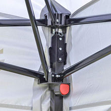 Outsunny Gazebo Pieghevole 3x3m da Giardino o da Esterno con Borsa da Viaggio in Acciaio e Tessuto Oxford Bianco