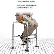 LIZHIQIANG Telaio per Il Bagno Struttura del corrimano WC, Scaffale del bracciolo Altezza Regolabile Easy da installare per la Maggior Parte dei sedili da Bagno