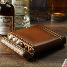ZLMMY Desktop Cigar Humidor Cedar - e in Pelle Cigar Box di stoccaggio Guarnizioni con Vassoio e separatore Regolabile