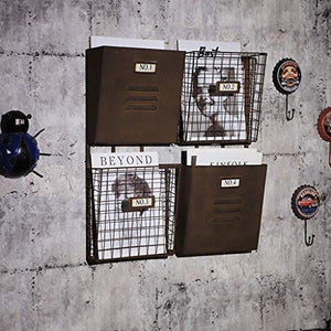 LYM &ripiano di stoccaggio Portariviste, Metallo Muro a Parete Giornale Negozio di Libri Titolare Scaffale Retro Bar caffetteria Mensola Decorazione a Parete Scaffale di Finitura