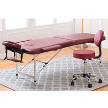 SXRDZ Sgabello Antiscivolo per Sgabello per Fisioterapia Poltrona per Massaggio Fisioterapista Sgabello per Reception Sgabello da Ufficio ZHAOFENGE (Colore : A-Red)