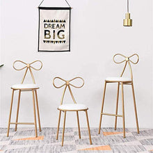 GYPPG Nordic High Foot Photo Puntelli Negozio di tè al Latte Bar Sedia da Bar Negozio di Abbigliamento Moda Sgabello Alto Hotel Bar Reception Sgabello Alto Sedia per Il Tempo Libero, Oro