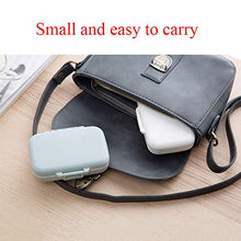 LKH Portapillole Portapillole Rosa, Dispenser per Pillole A 6 Griglie Buona Tenuta, Portapillole da Viaggio 6 Giorni, Piccolo E Portatile, 11 X 7 X 3 Cm