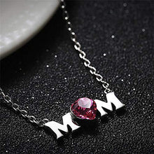 Baoxiaohed Collana in Argento Sterling, Collana Cuore in Stile Moda Argento Sterling 925, Adatta per La Festa della Mamma, Regali di Anniversario E Regali di Compleanno
