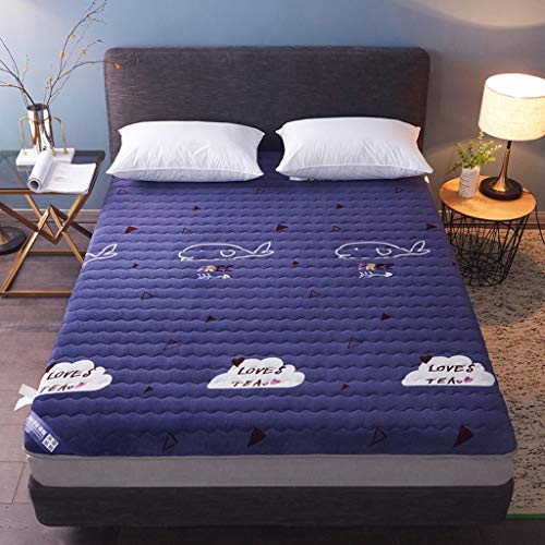 LJ Spesso Tatami Materasso, Singolo Doppio Dormitorio Spugna Mat, Tatami Fold Futon Pieghevole Domestica Cuscini, 10 Cm di Spessore, Falais Caldo Sleeping Mat (Color : D, Size : 180x200cm)